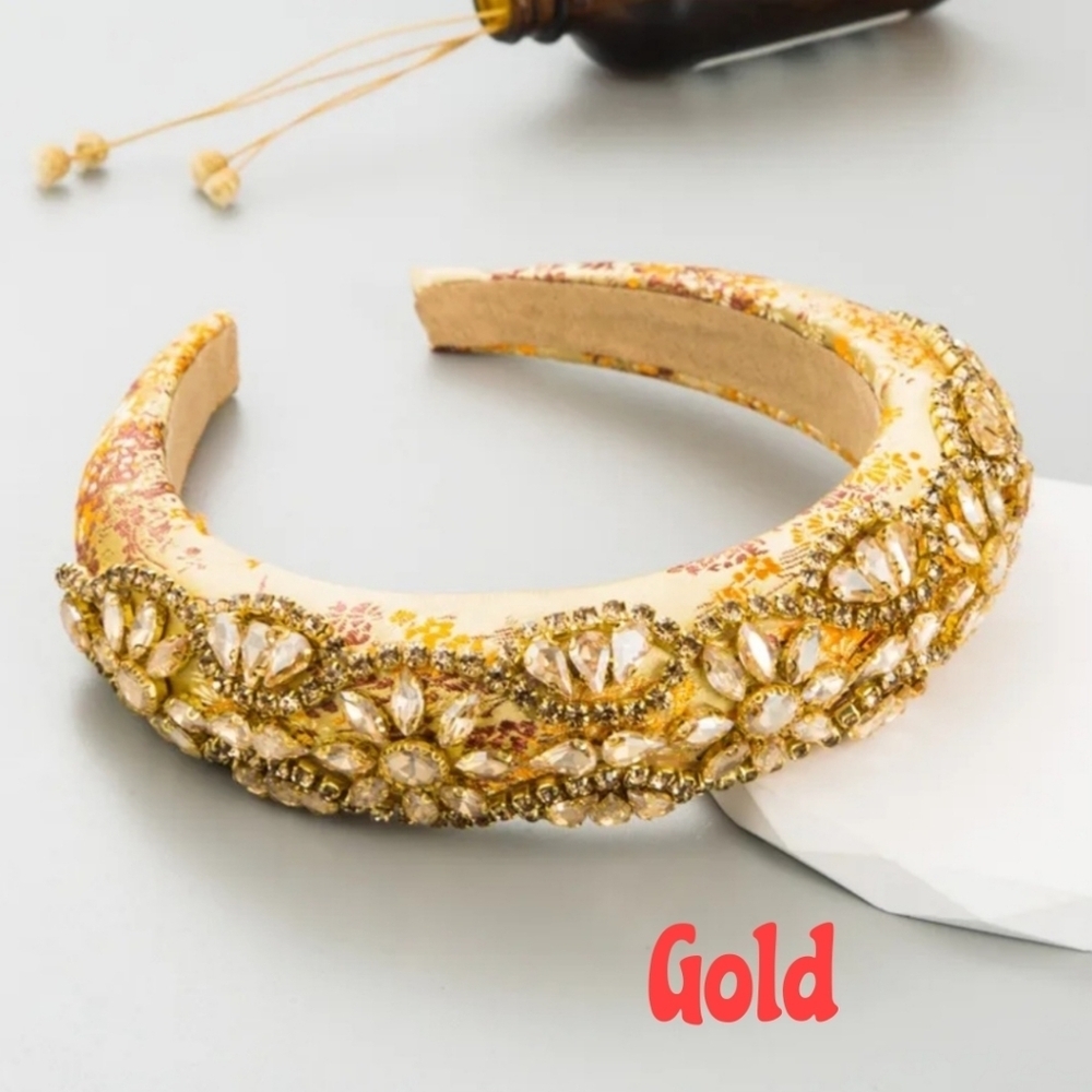 Rhinestone Headbands Elegant Baroque Style - Picture 7 of 15